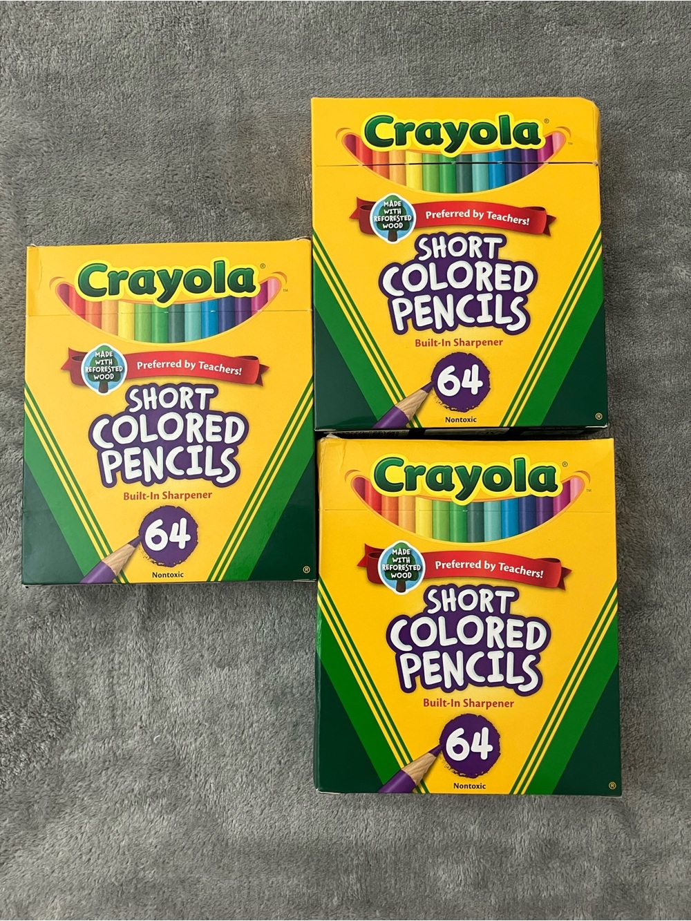 Crayola Short Colored Pencils 64-Count - Set of 3